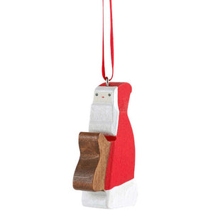 Swiss Wood Ornaments - Santa Claus