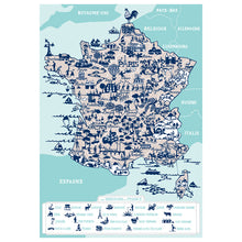 Load image into Gallery viewer, Illustrated Map of France
