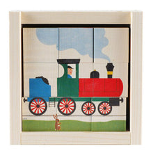 Load image into Gallery viewer, Swiss Wood Transportation Puzzle
