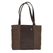 Load image into Gallery viewer, Swiss Army Blanket and Leather Tote Bag
