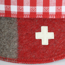 Load image into Gallery viewer, Swiss army blanket breadbasket detail
