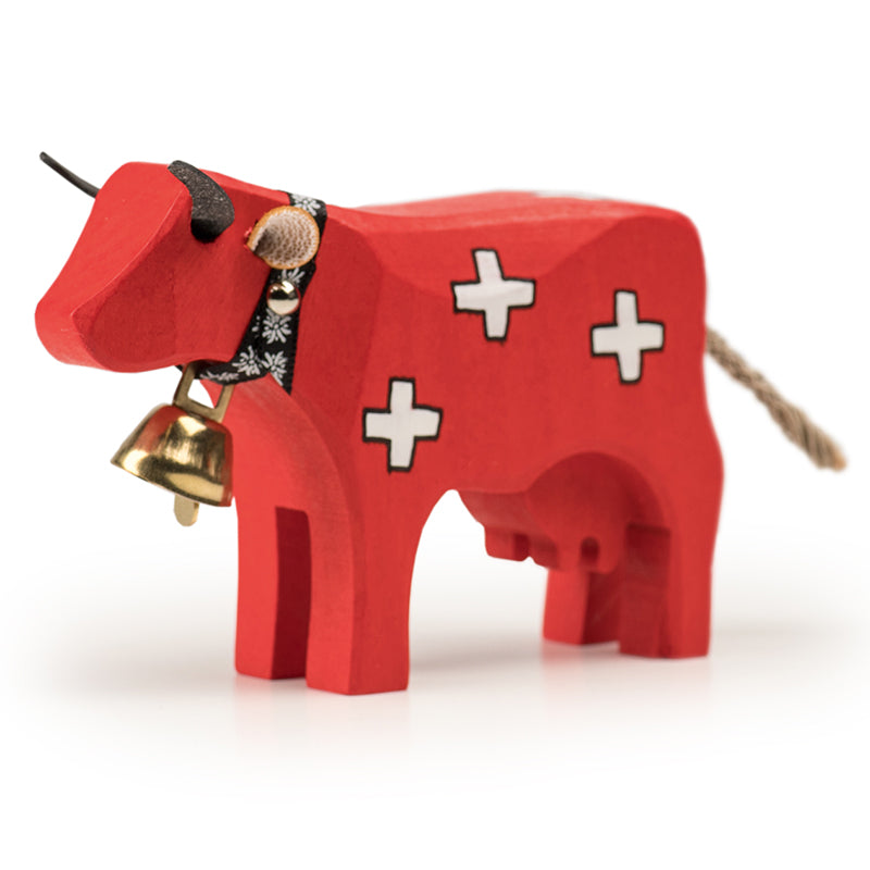 Swiss Wood Cow - Swiss Cross