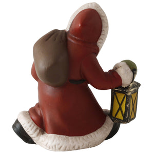 German Santa Claus with Lantern Figurine