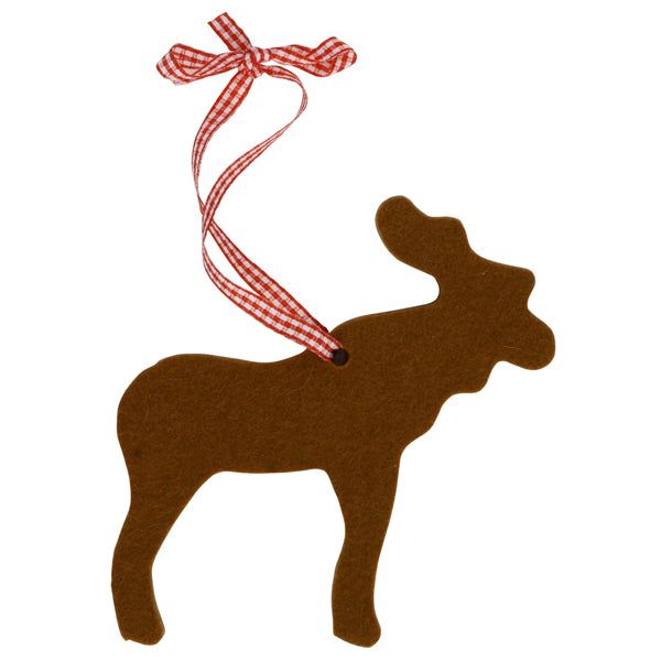 German Felt Moose Ornament