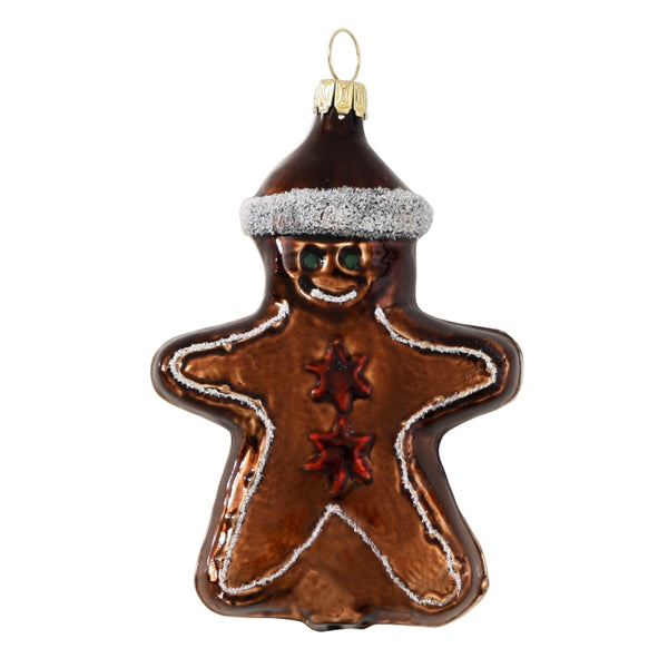 German Glass Gingerbread Boy Ornament