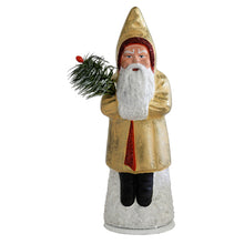 Load image into Gallery viewer, German Red and Gold Glitter Santa
