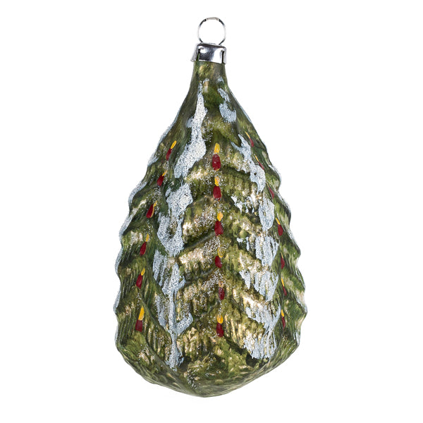 German Glass Christmas Tree Ornament