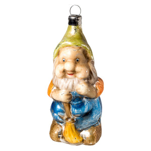 German Glass Gnome Ornament
