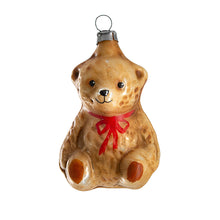 Load image into Gallery viewer, German glass teddy bear ornament
