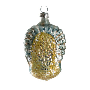 German Glass Peacock Ornament back
