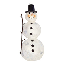 Load image into Gallery viewer, German Glass Snowman with Top Hat
