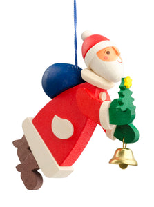 German Wood Santa Claus Ornament