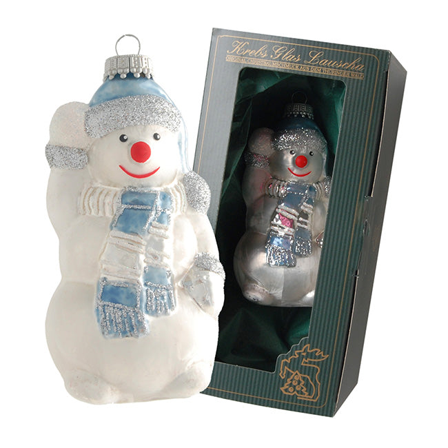 German Glass Snowman Ornament
