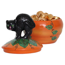 Load image into Gallery viewer, German Halloween Cat on Pumpkin
