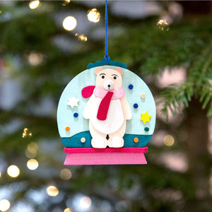 German Polar Bear Ornament