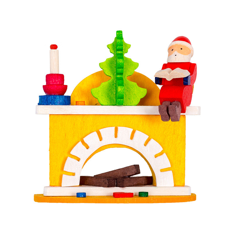 German Santa on Fireplace Ornament