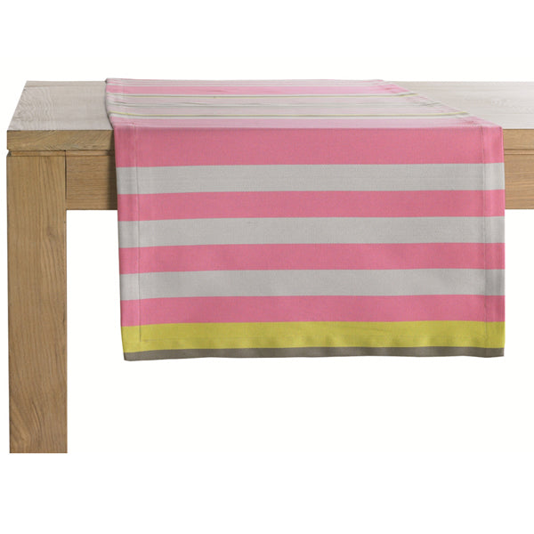 French Table Linens – Pink Stripe Runner