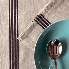 Load image into Gallery viewer, French Sand/Chocolate Bistro Towel
