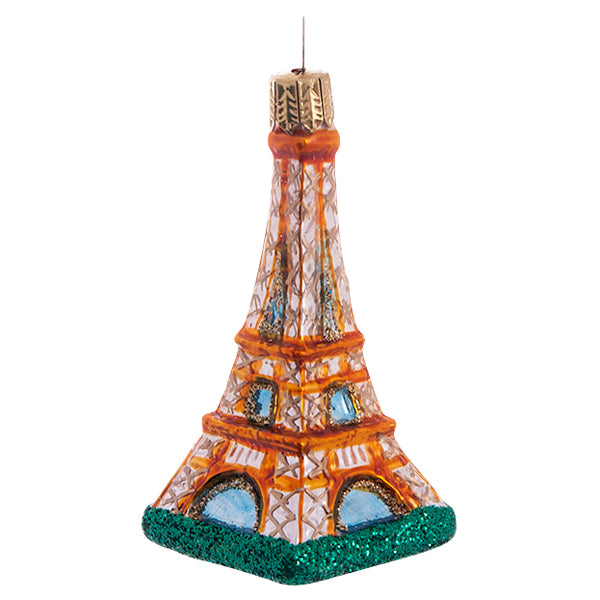 Polish Glass Eiffel Tower Ornament