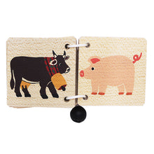 Load image into Gallery viewer, Swiss Mini Wood Baby Book - Farm Animals
